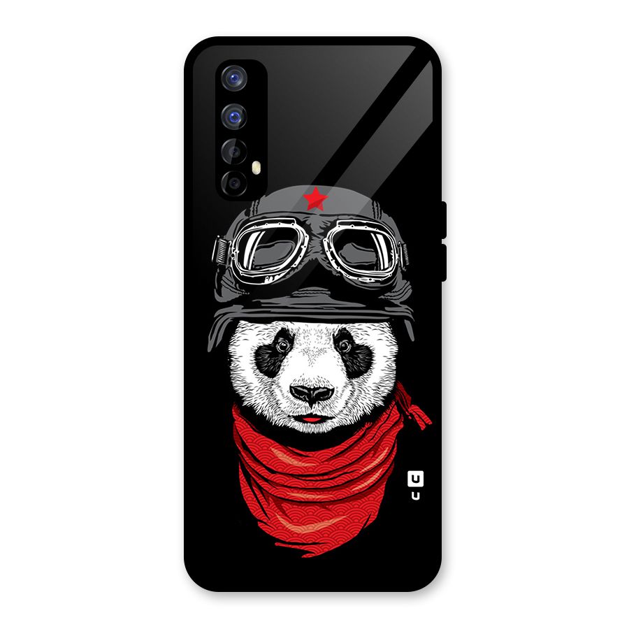 Cool Panda Soldier Art Glass Back Case for Realme Narzo 20 Pro