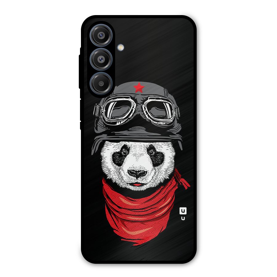 Cool Panda Soldier Art Metal Back Case for Galaxy A16 5G