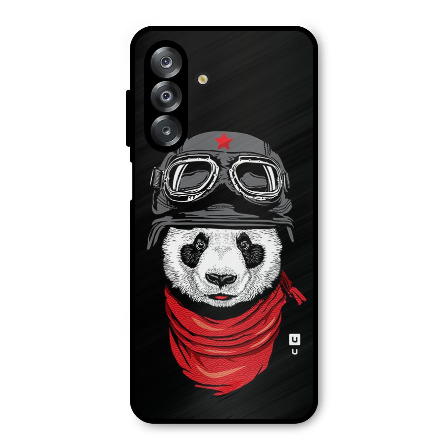 Cool Panda Soldier Art Metal Back Case for Galaxy A26