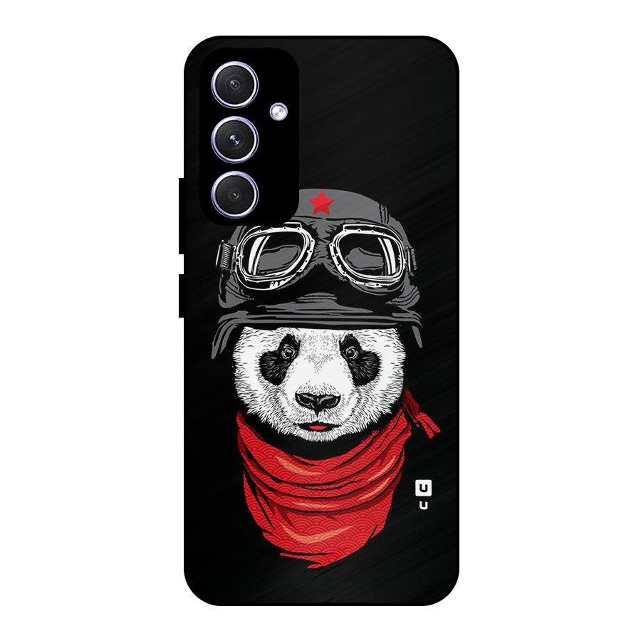 Cool Panda Soldier Art Metal Back Case for Galaxy A54