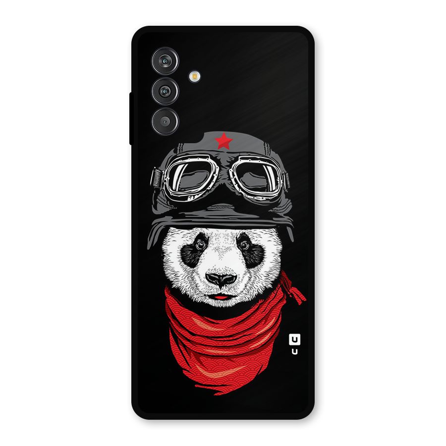 Cool Panda Soldier Art Metal Back Case for Galaxy F13