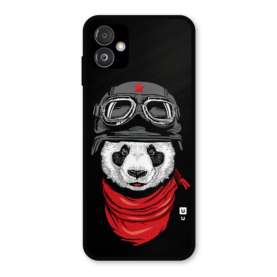 Cool Panda Soldier Art Metal Back Case for Galaxy F14