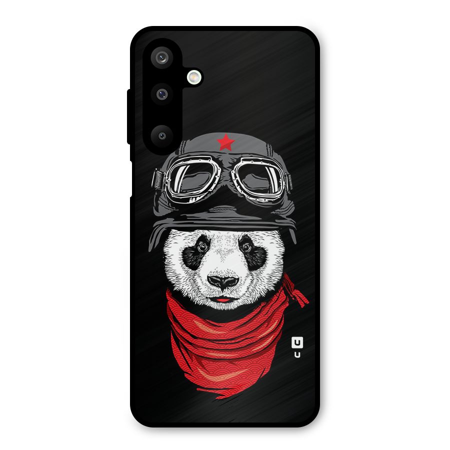 Cool Panda Soldier Art Metal Back Case for Galaxy M16