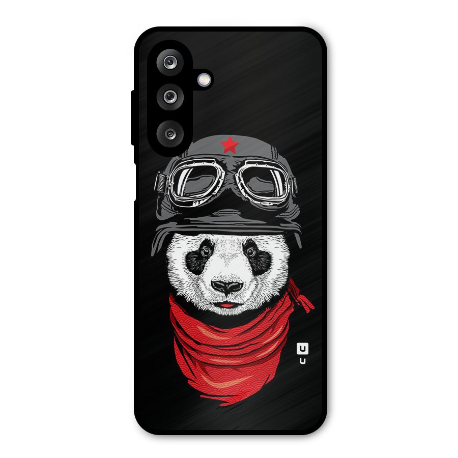 Cool Panda Soldier Art Metal Back Case for Galaxy M36