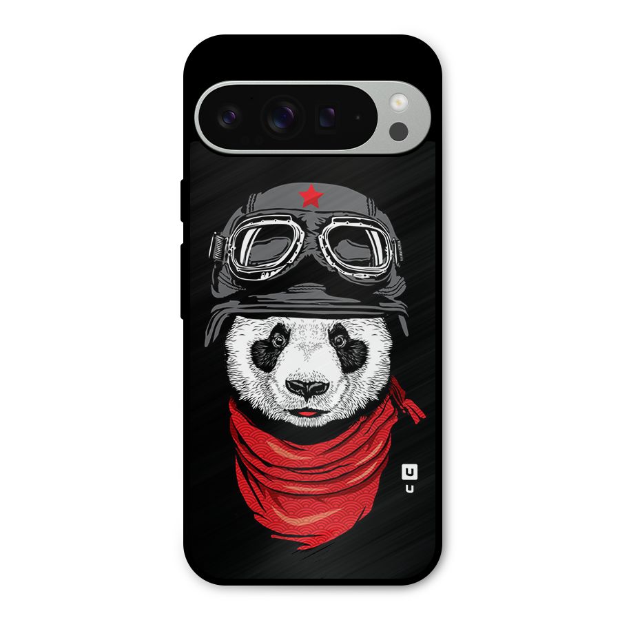 Cool Panda Soldier Art Metal Back Case for Google Pixel 9 Pro XL