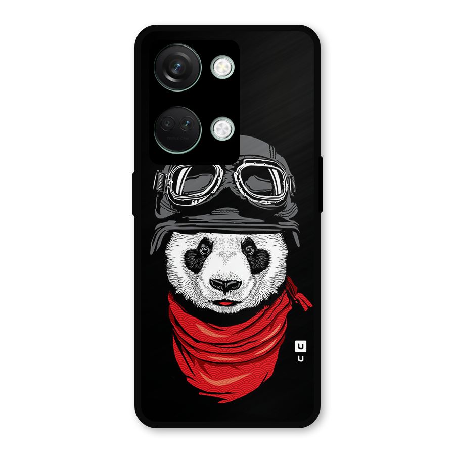 Cool Panda Soldier Art Metal Back Case for OnePlus Nord 3