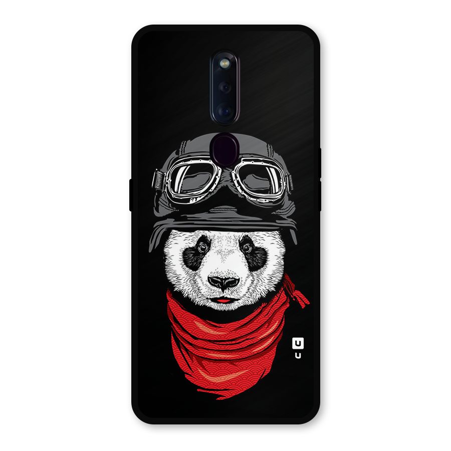 Cool Panda Soldier Art Metal Back Case for Oppo F11 Pro