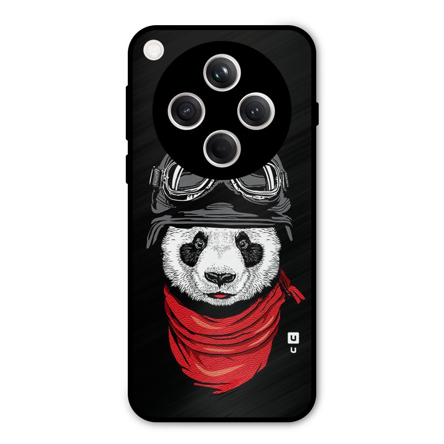 Cool Panda Soldier Art Metal Back Case for Oppo Find X8