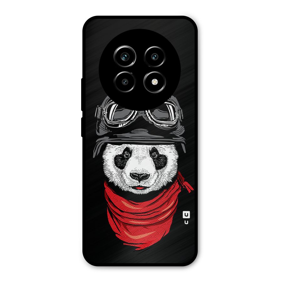 Cool Panda Soldier Art Metal Back Case for Realme 13 Pro