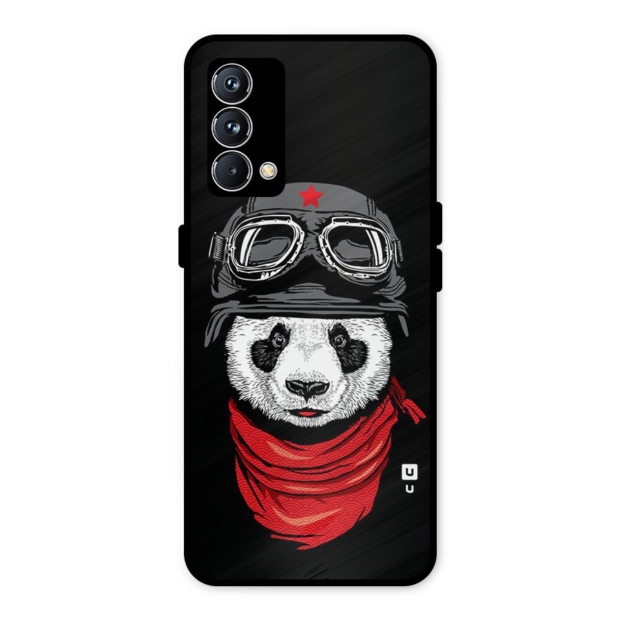 Cool Panda Soldier Art Metal Back Case for Realme GT Master Edition