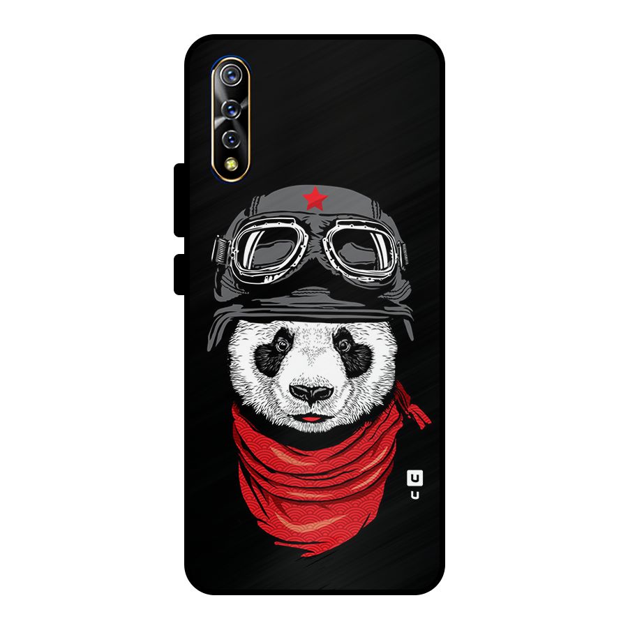Cool Panda Soldier Art Metal Back Case for Vivo S1