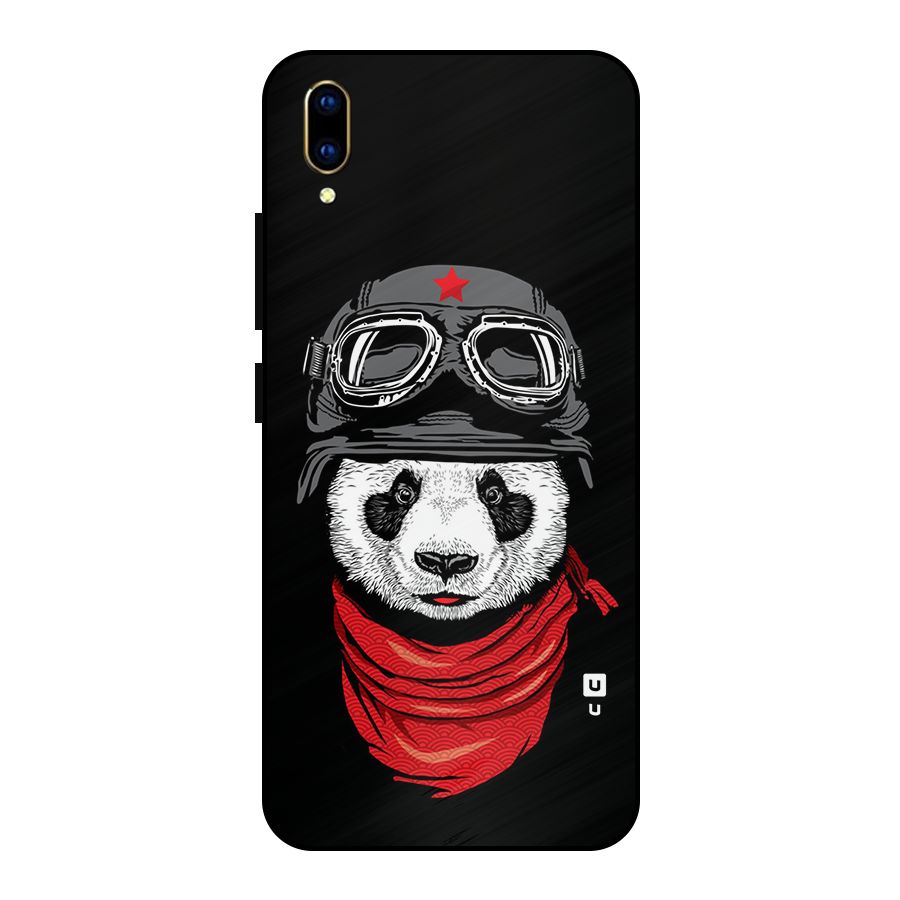Cool Panda Soldier Art Metal Back Case for Vivo V11 Pro