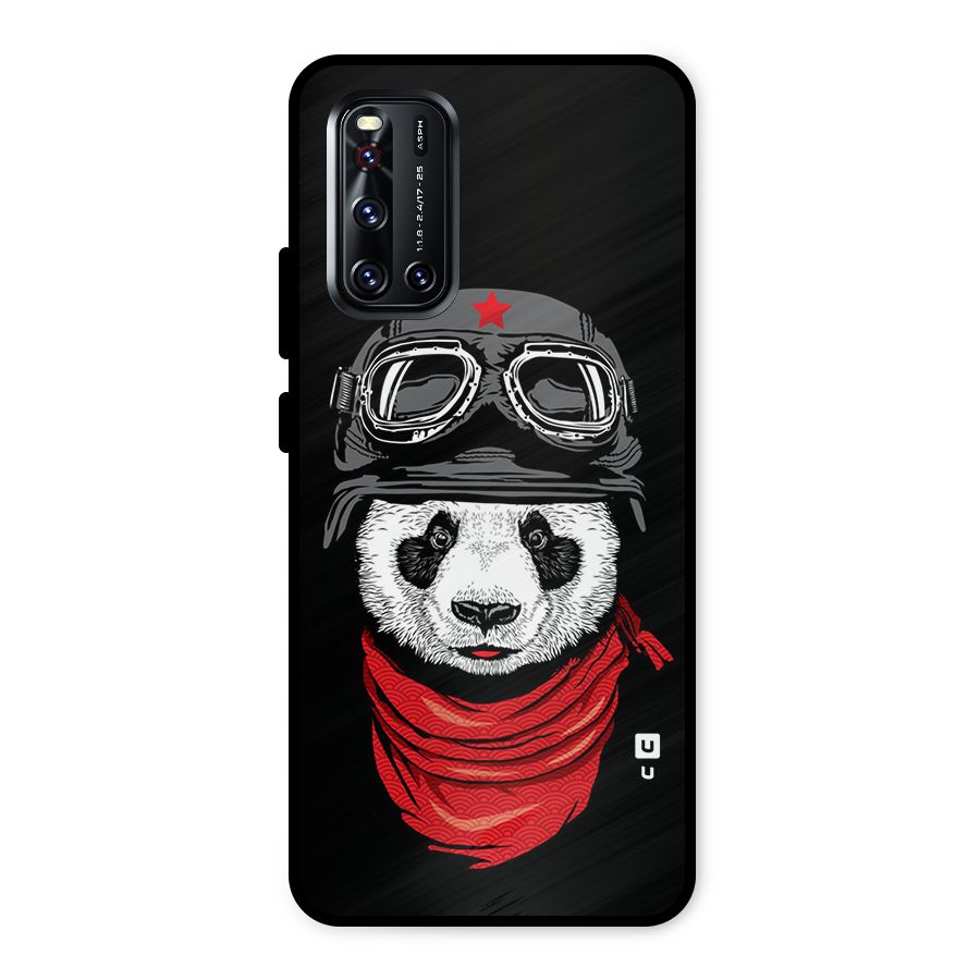 Cool Panda Soldier Art Metal Back Case for Vivo V19