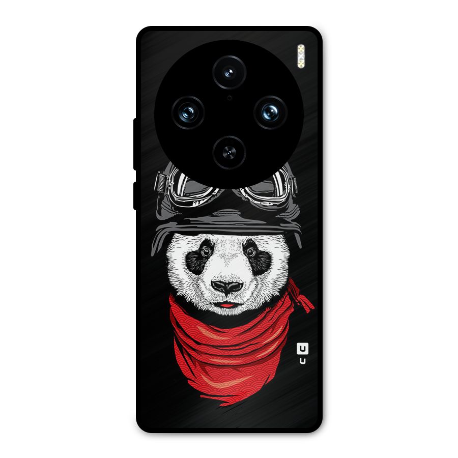 Cool Panda Soldier Art Metal Back Case for Vivo X100 Pro