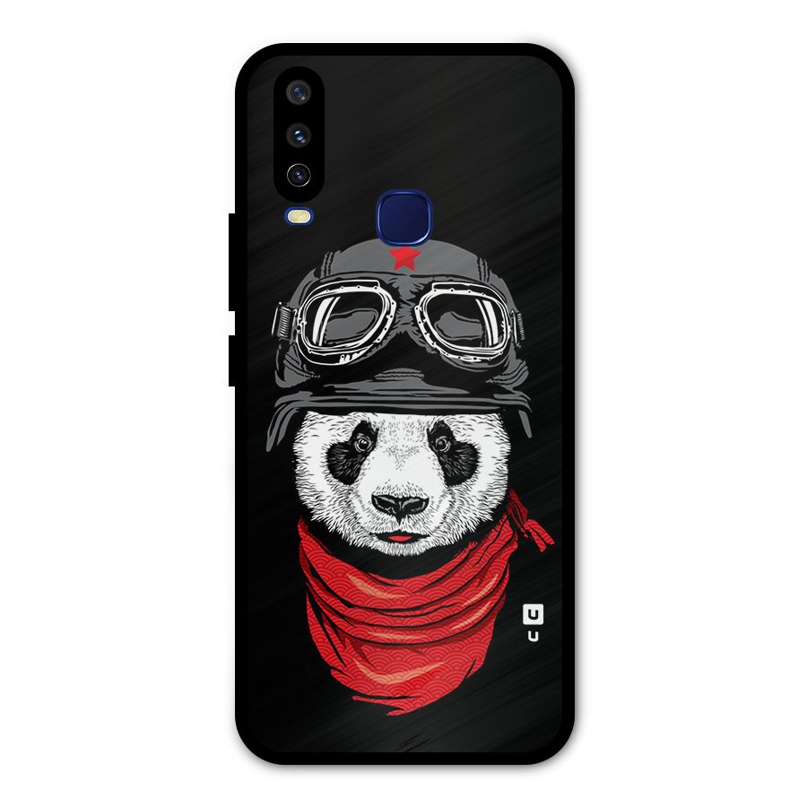 Cool Panda Soldier Art Metal Back Case for Vivo Y15