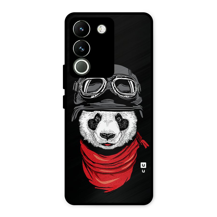 Cool Panda Soldier Art Metal Back Case for Vivo Y200
