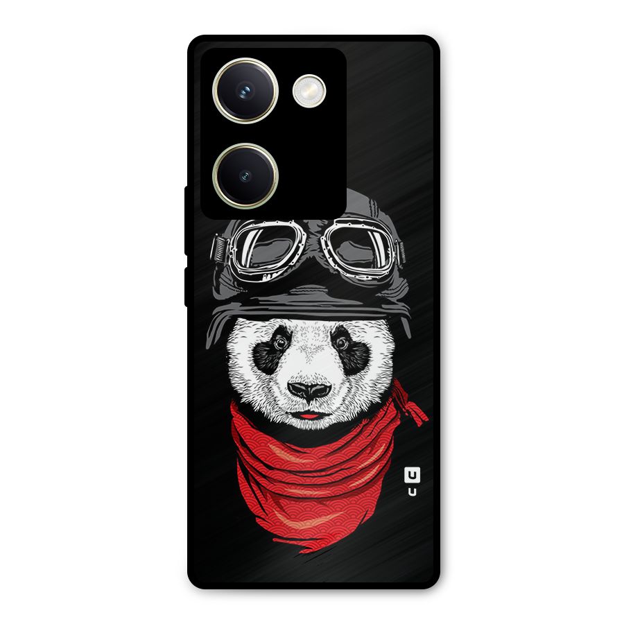 Cool Panda Soldier Art Metal Back Case for Vivo Y200 Pro