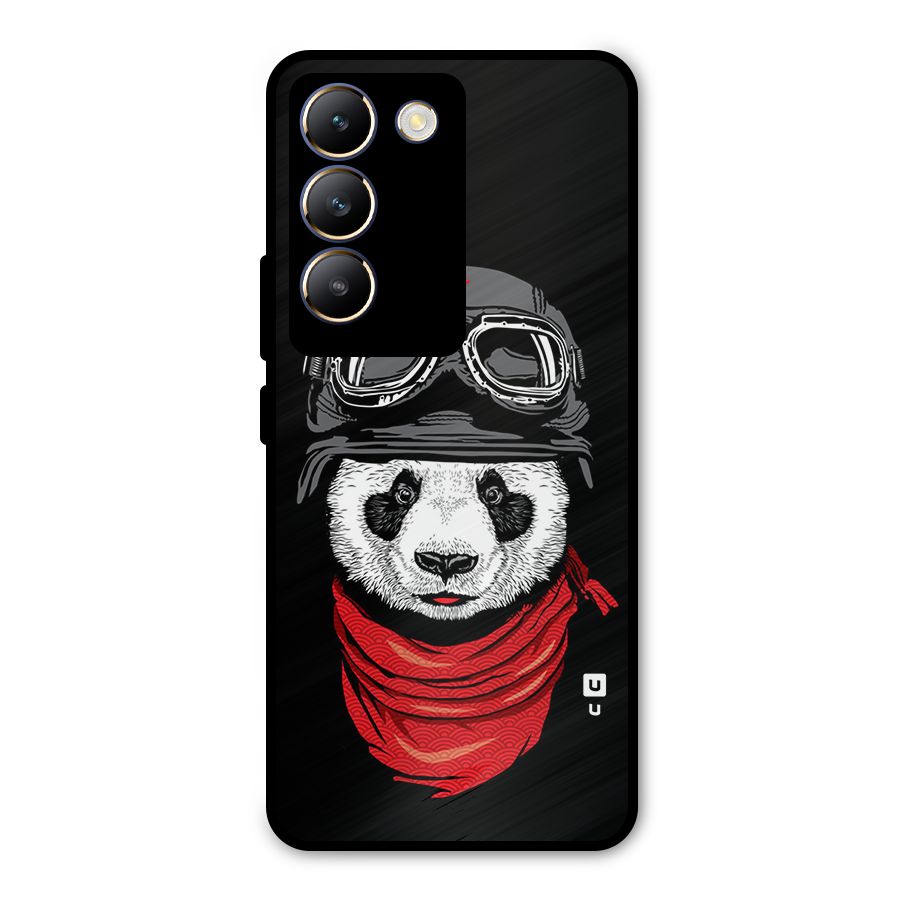 Cool Panda Soldier Art Metal Back Case for Vivo Y200e