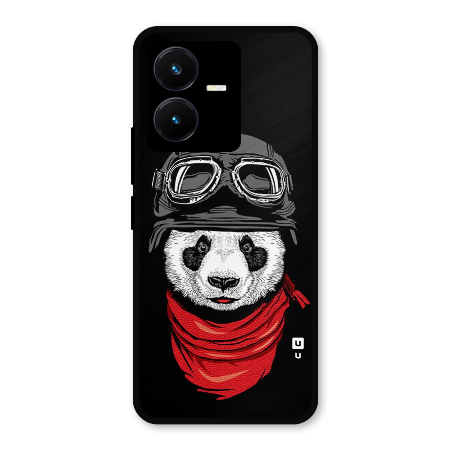 Cool Panda Soldier Art Metal Back Case for Vivo Y22