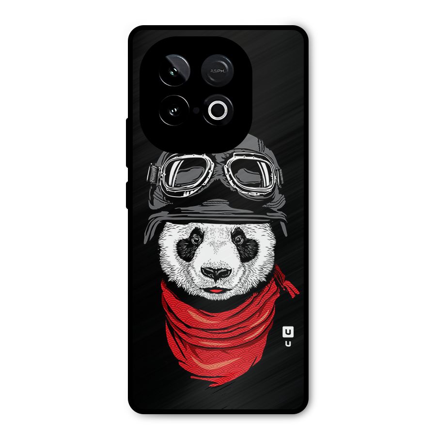 Cool Panda Soldier Art Metal Back Case for iQOO Neo 10