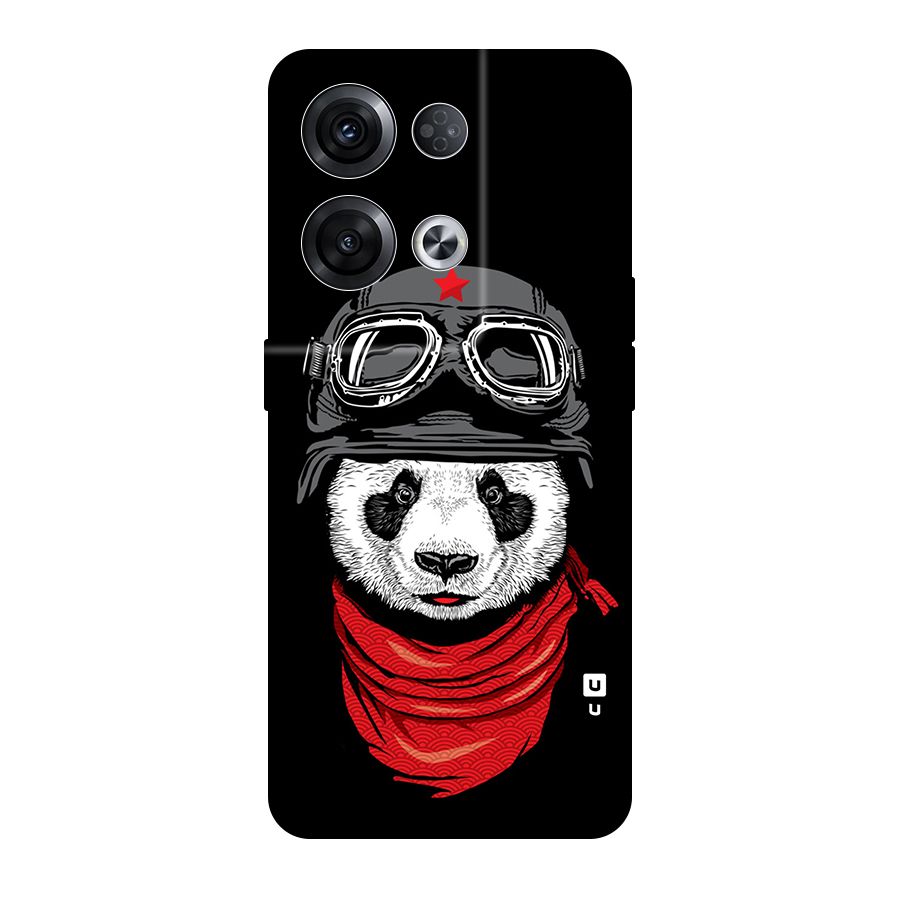 Cool Panda Soldier Art Original Polycarbonate Back Case for Oppo Reno8 Pro 5G
