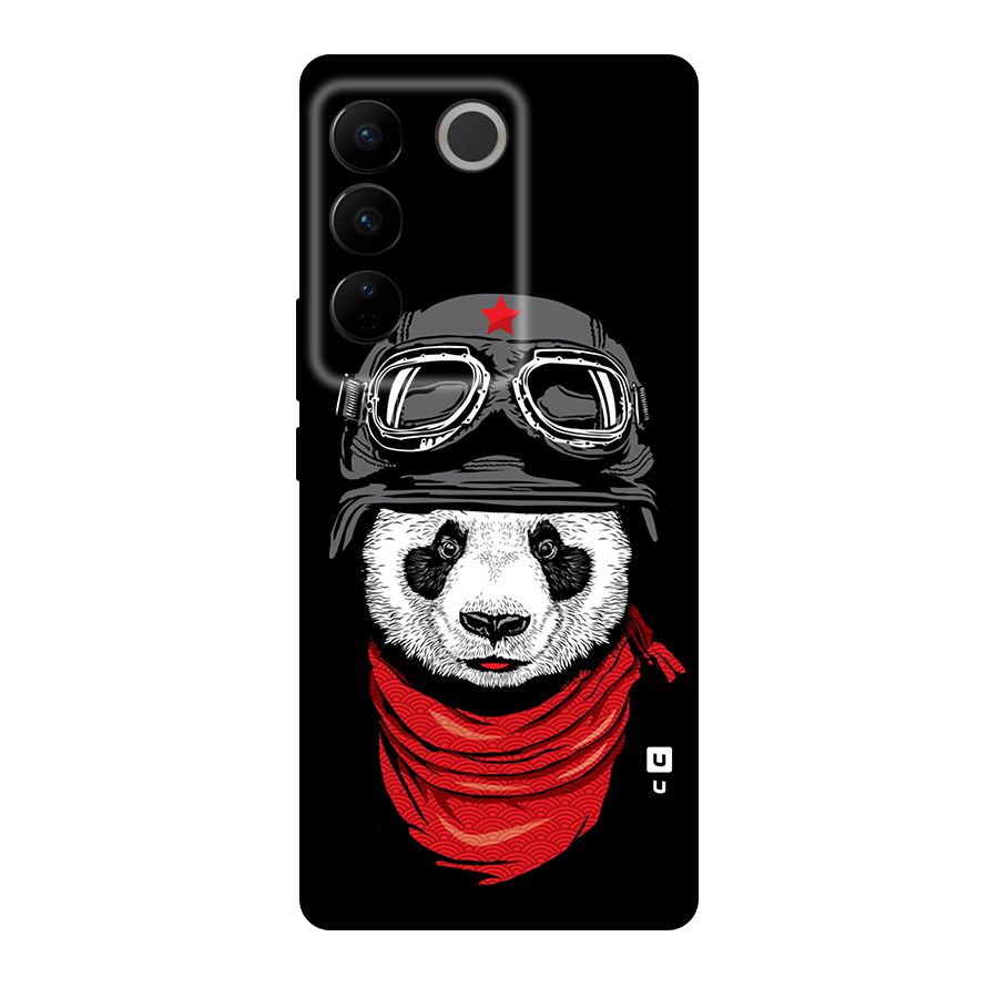 Cool Panda Soldier Art Original Polycarbonate Back Case for Vivo V27