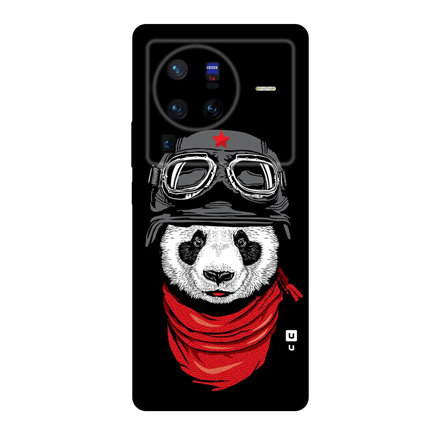 Cool Panda Soldier Art Original Polycarbonate Back Case for Vivo X80