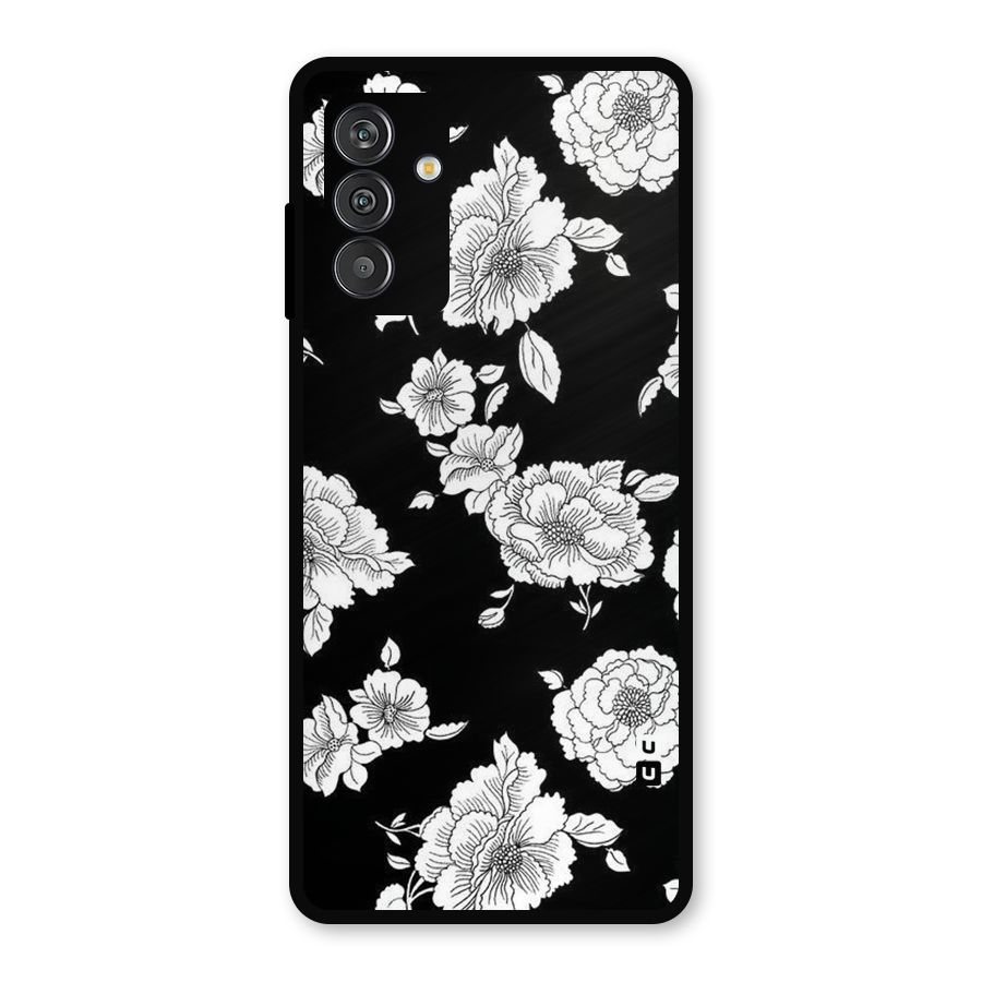 Cool Pattern Flowers Metal Back Case for Galaxy F13