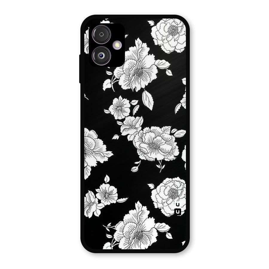 Cool Pattern Flowers Metal Back Case for Galaxy F14