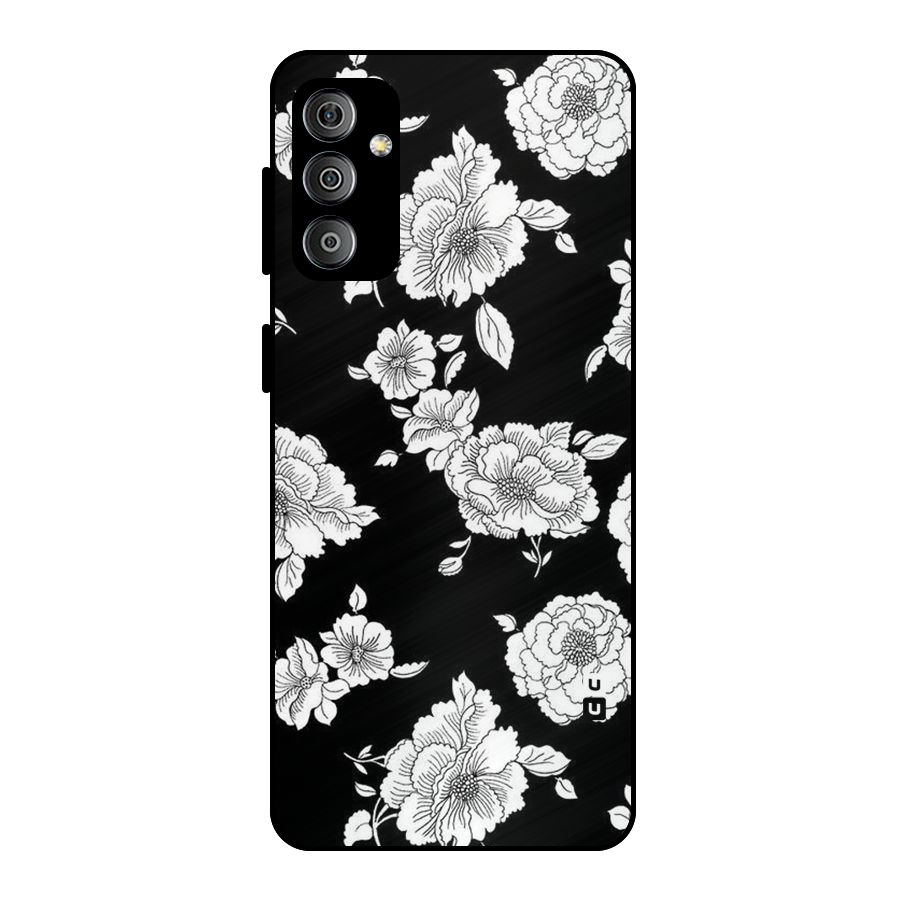 Cool Pattern Flowers Metal Back Case for Galaxy F23