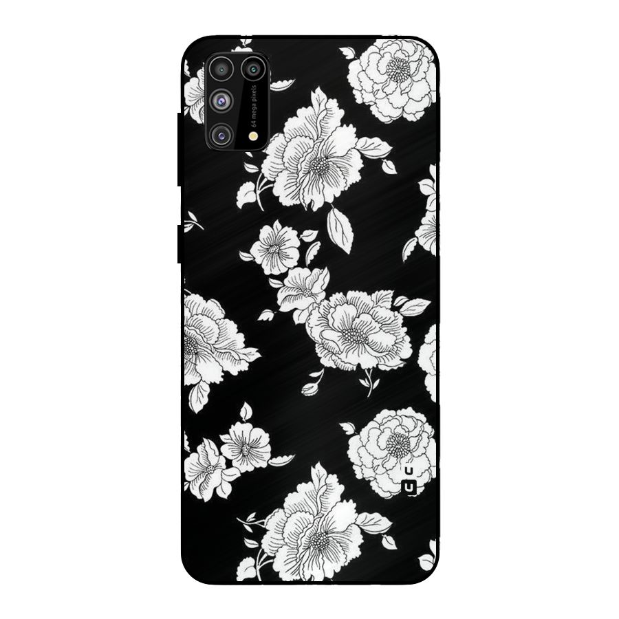 Cool Pattern Flowers Metal Back Case for Galaxy F41