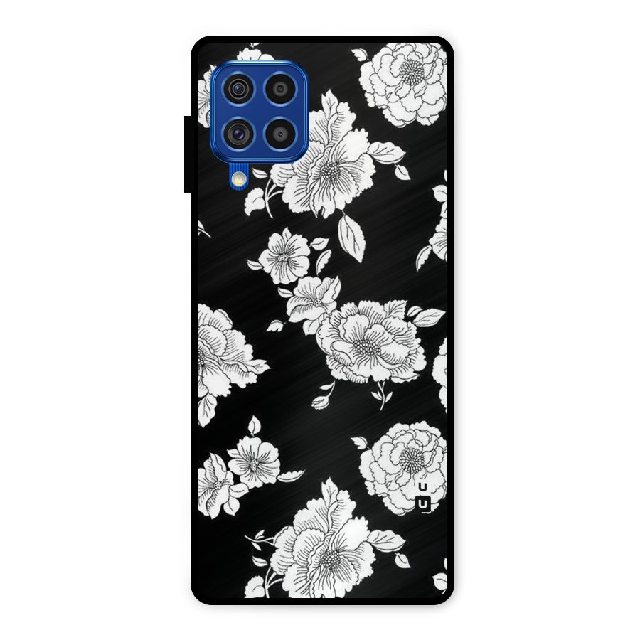 Cool Pattern Flowers Metal Back Case for Galaxy F62