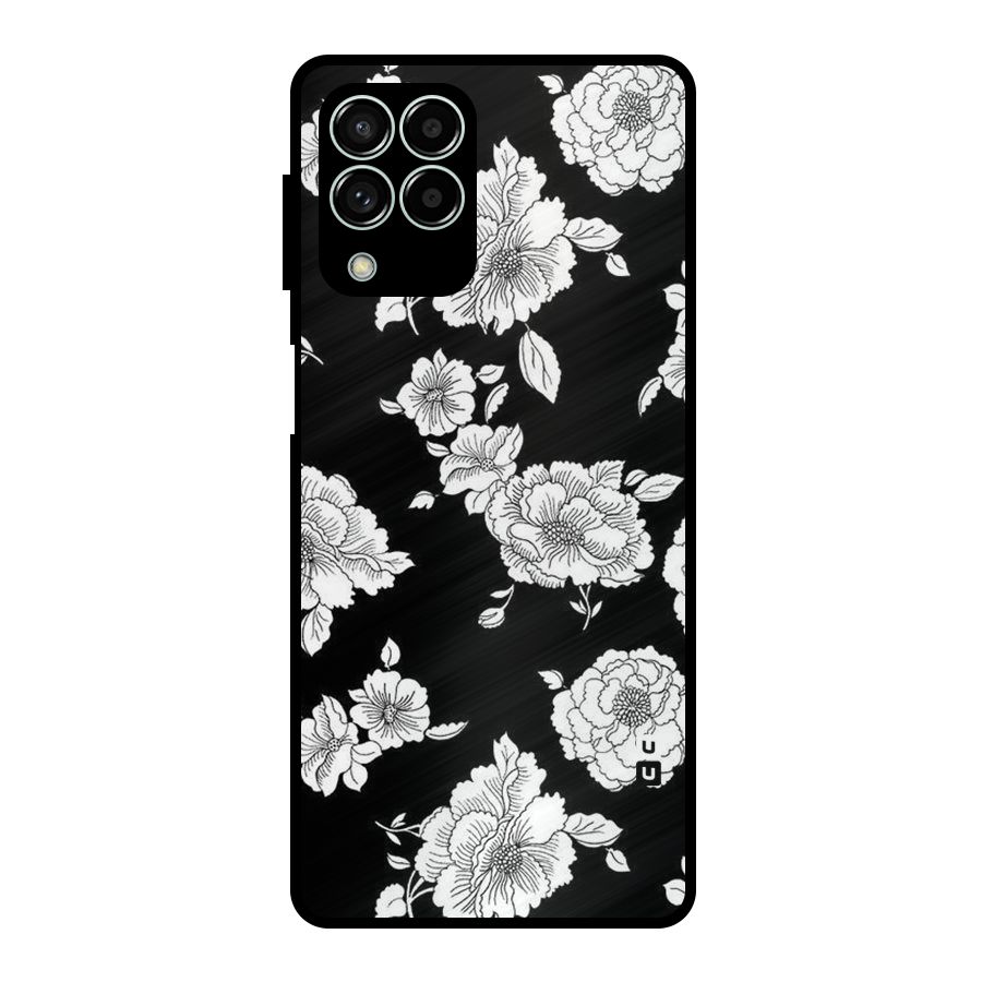 Cool Pattern Flowers Metal Back Case for Galaxy M33