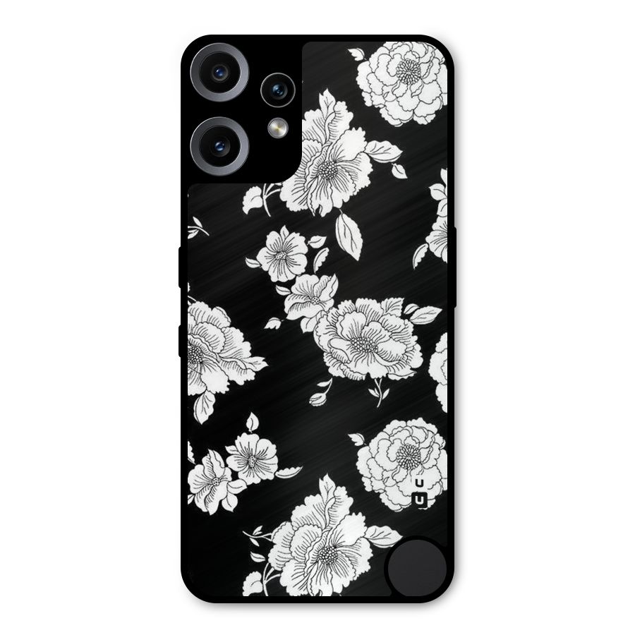 Cool Pattern Flowers Metal Back Case for Nothing CMF Phone 2 Pro