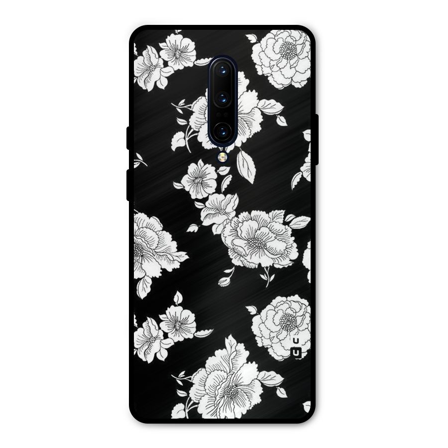 Cool Pattern Flowers Metal Back Case for OnePlus 7 Pro