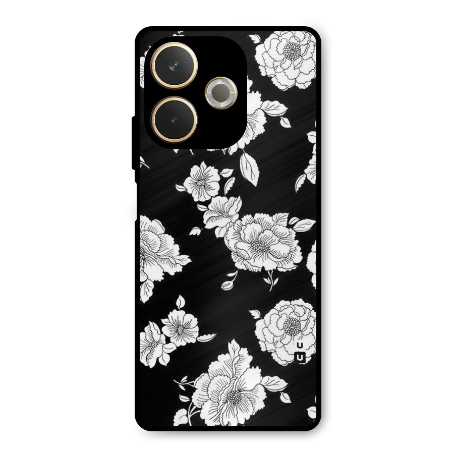 Cool Pattern Flowers Metal Back Case for Oppo A5 Pro