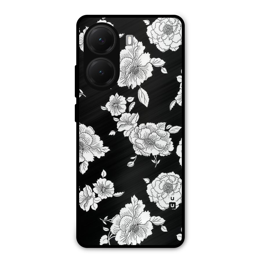 Cool Pattern Flowers Metal Back Case for Poco X7 Pro