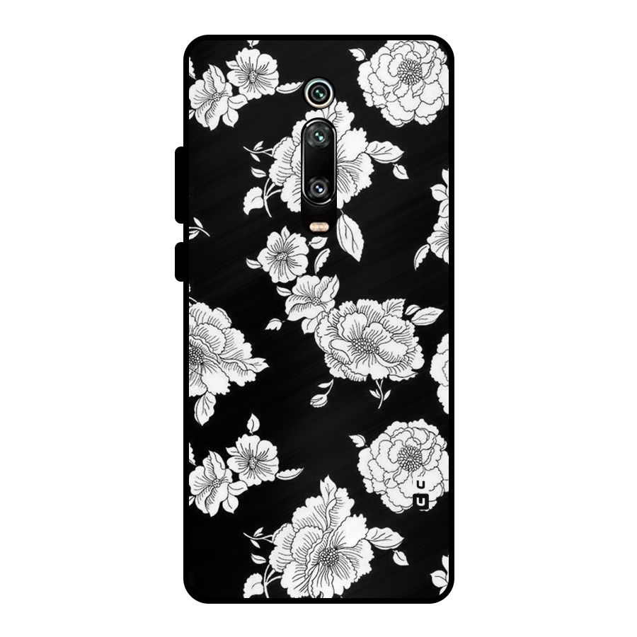 Cool Pattern Flowers Metal Back Case for Redmi K20
