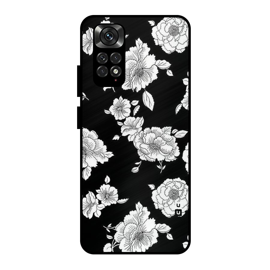 Cool Pattern Flowers Metal Back Case for Redmi Note 11 Pro Plus 5G