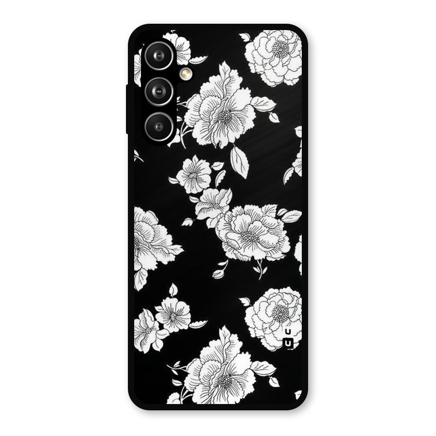 Cool Pattern Flowers Metal Back Case for Samsung Galaxy M54