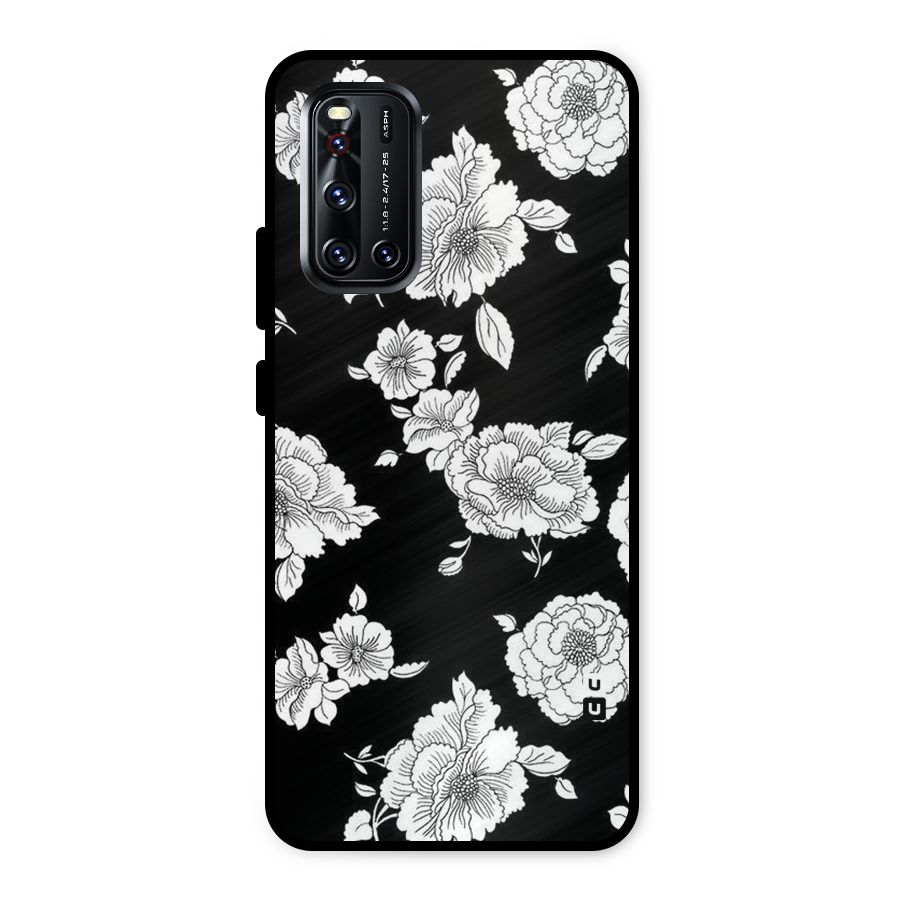 Cool Pattern Flowers Metal Back Case for Vivo V19