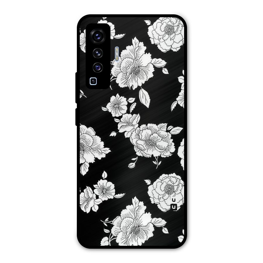 Cool Pattern Flowers Metal Back Case for Vivo X50