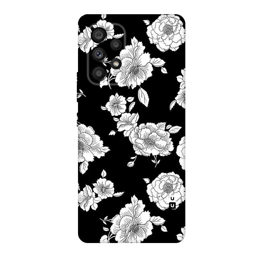Cool Pattern Flowers Original Polycarbonate Back Case for Galaxy A53 5G