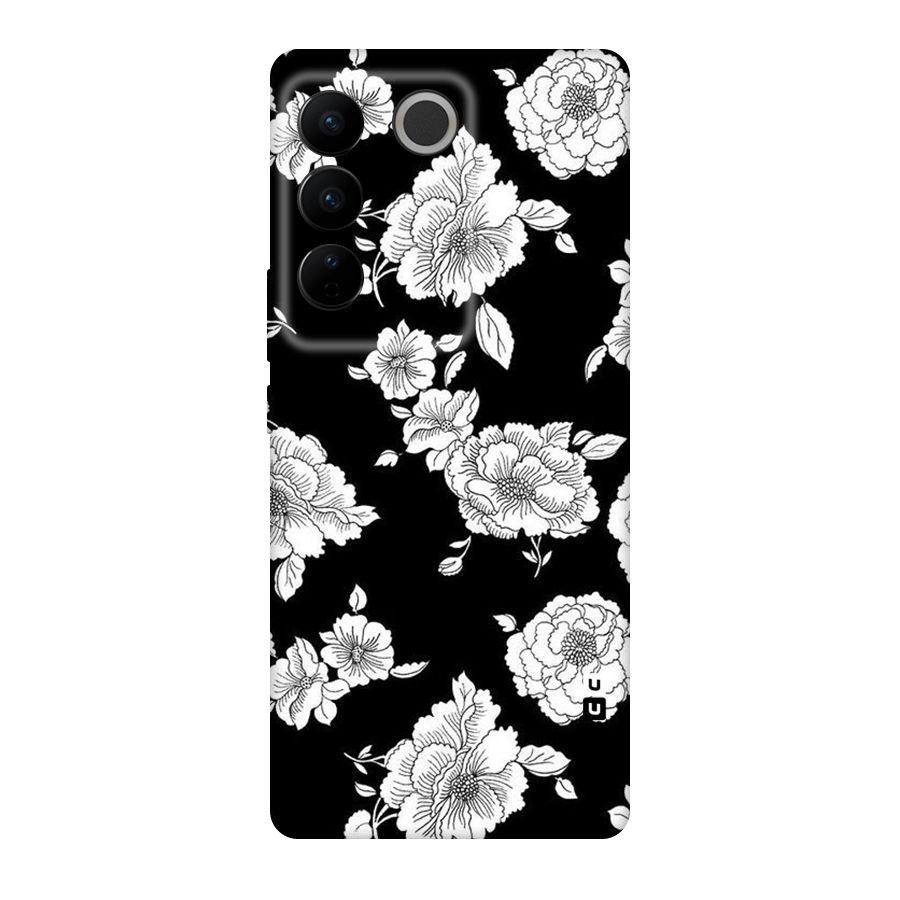 Cool Pattern Flowers Original Polycarbonate Back Case for Vivo V27