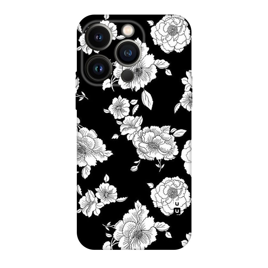 Cool Pattern Flowers Original Polycarbonate Back Case for iPhone 14 Pro
