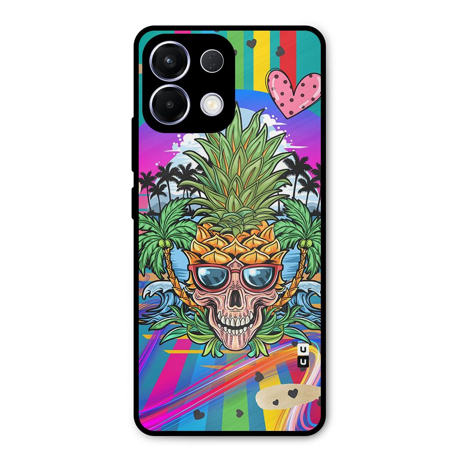 Cool Pineapple Skull Metal Back Case for Oppo K13