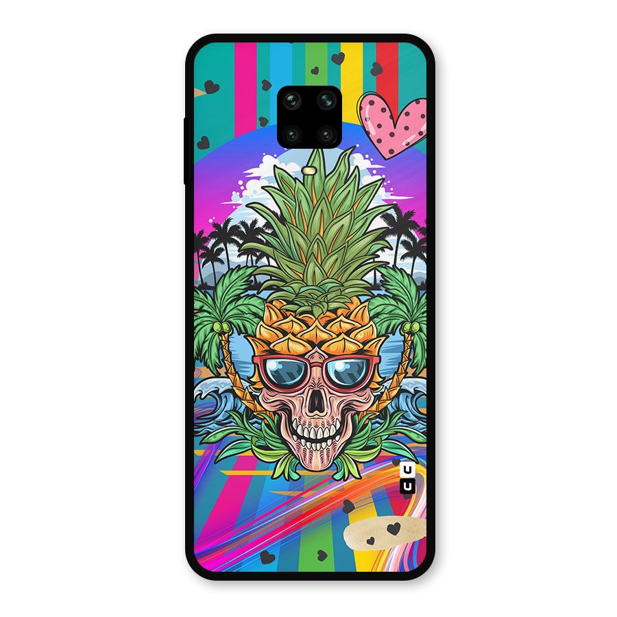 Cool Pineapple Skull Metal Back Case for Poco M2