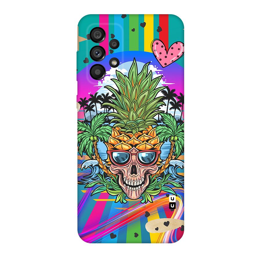 Cool Pineapple Skull Original Polycarbonate Back Case for Galaxy A73 5G