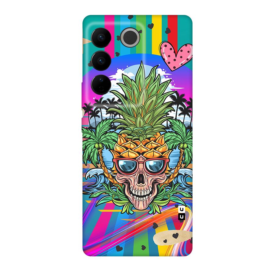 Cool Pineapple Skull Original Polycarbonate Back Case for Vivo V27