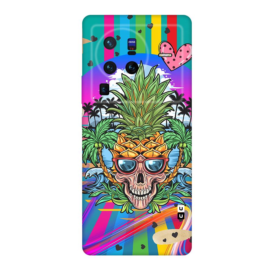 Cool Pineapple Skull Original Polycarbonate Back Case for Vivo X80
